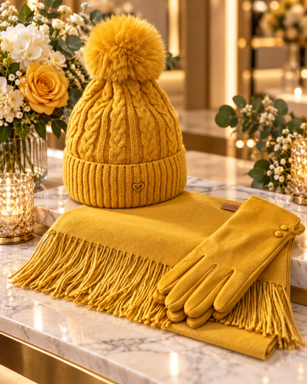 Mustard Pashmina Scarf