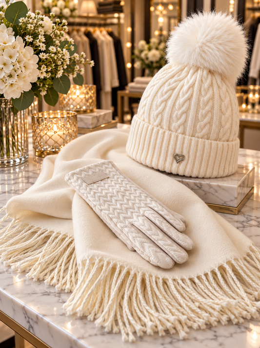 Cream Pashmina Scarf