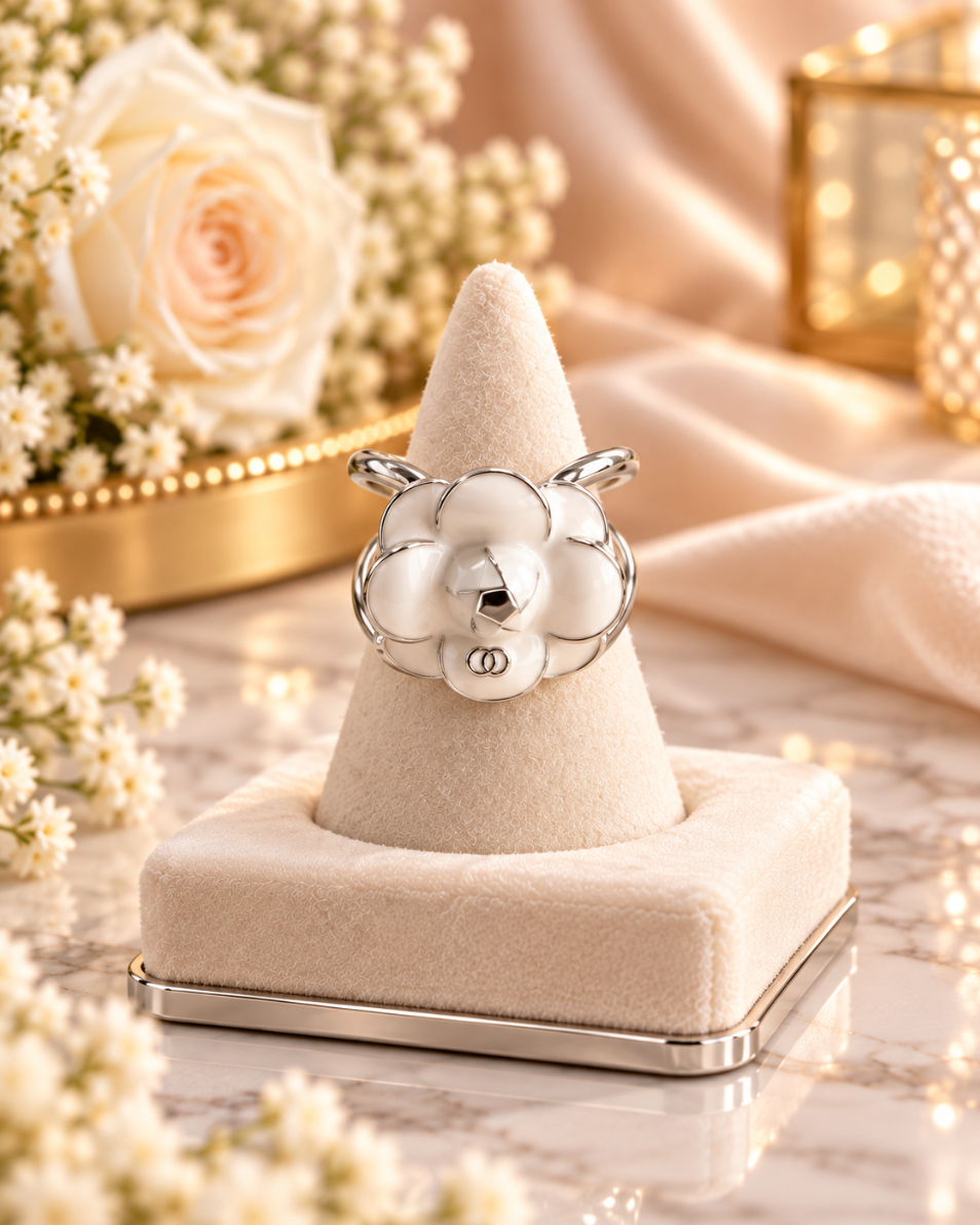 Silver Coloured Scarf Rings