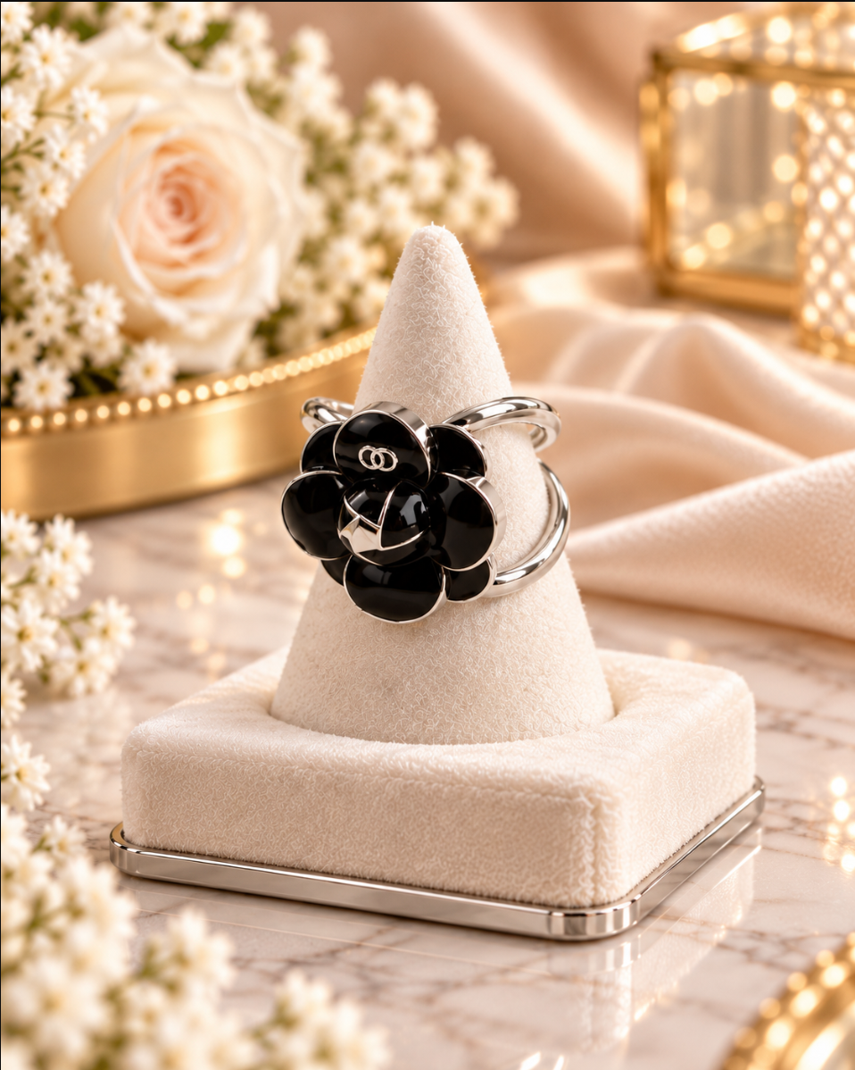 Silver Coloured Scarf Rings
