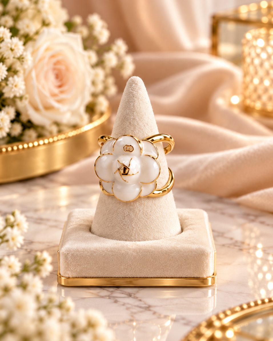 Gold Coloured Scarf Rings