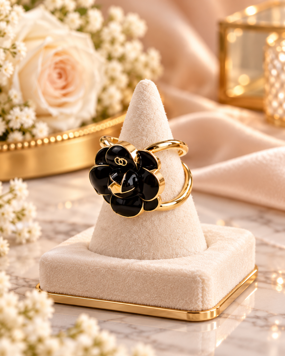 Gold Coloured Scarf Rings