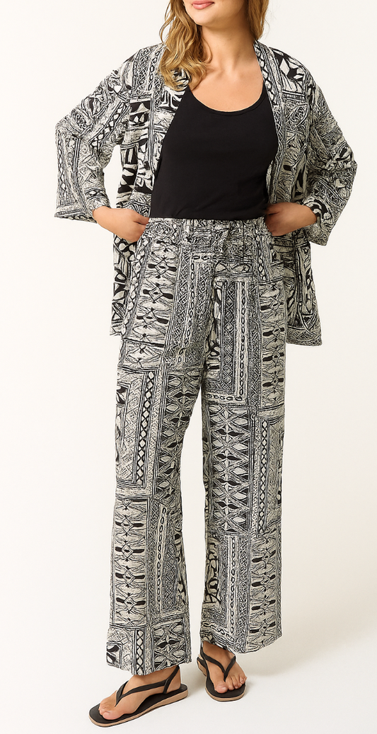 Mixed Print Bottoms