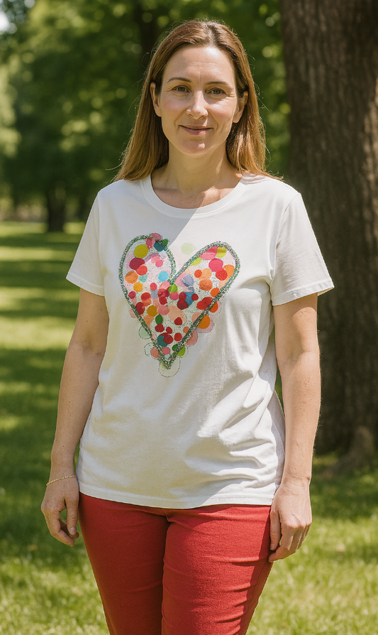 Blingy Love Heart T-Shirt