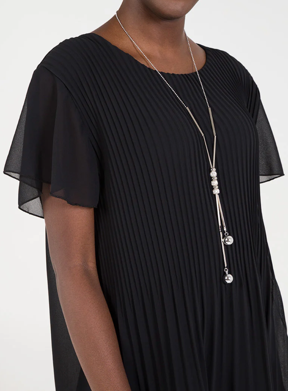 Necklace Pleated Top