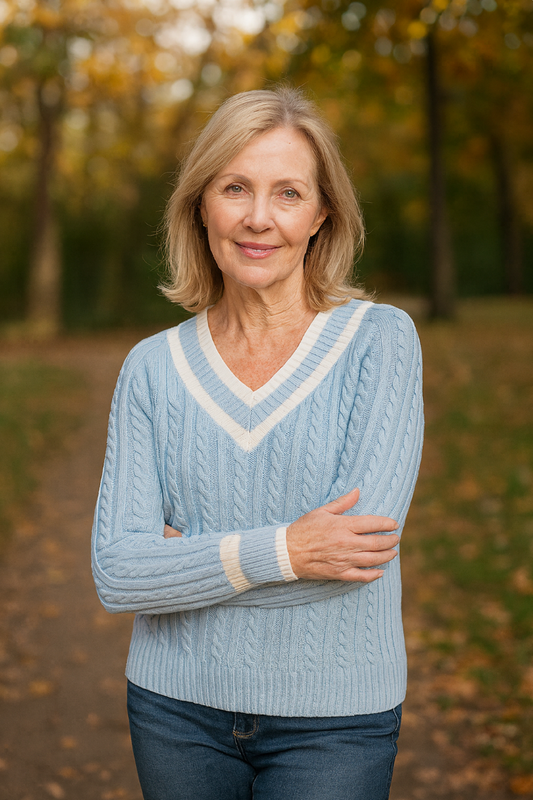 Liz V Pullover by Alice Collins