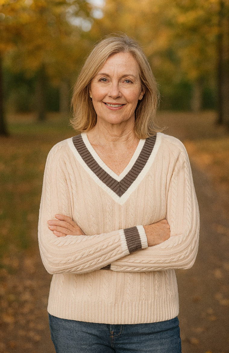 Liz V Pullover by Alice Collins