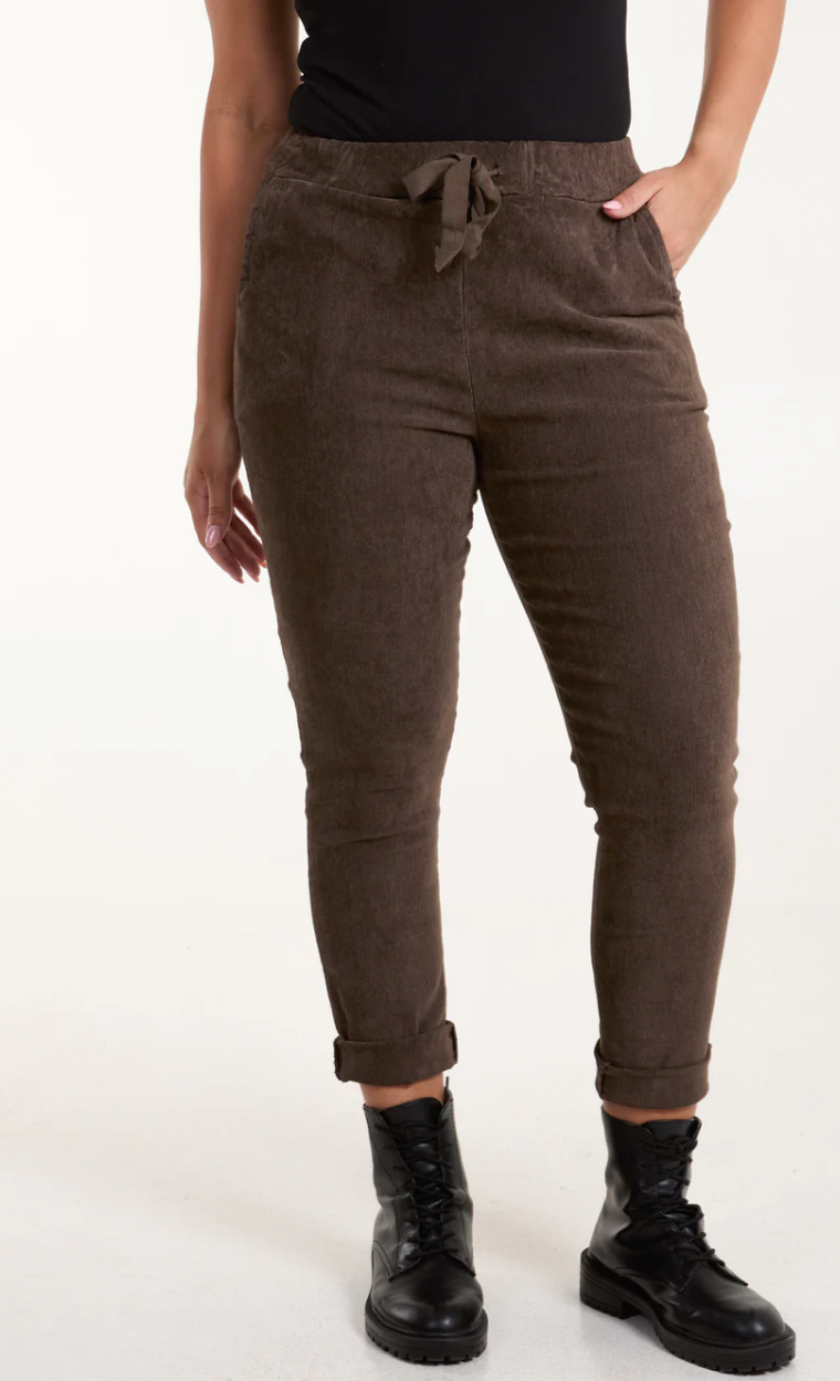 Corduroy Magic Drawstring Trousers