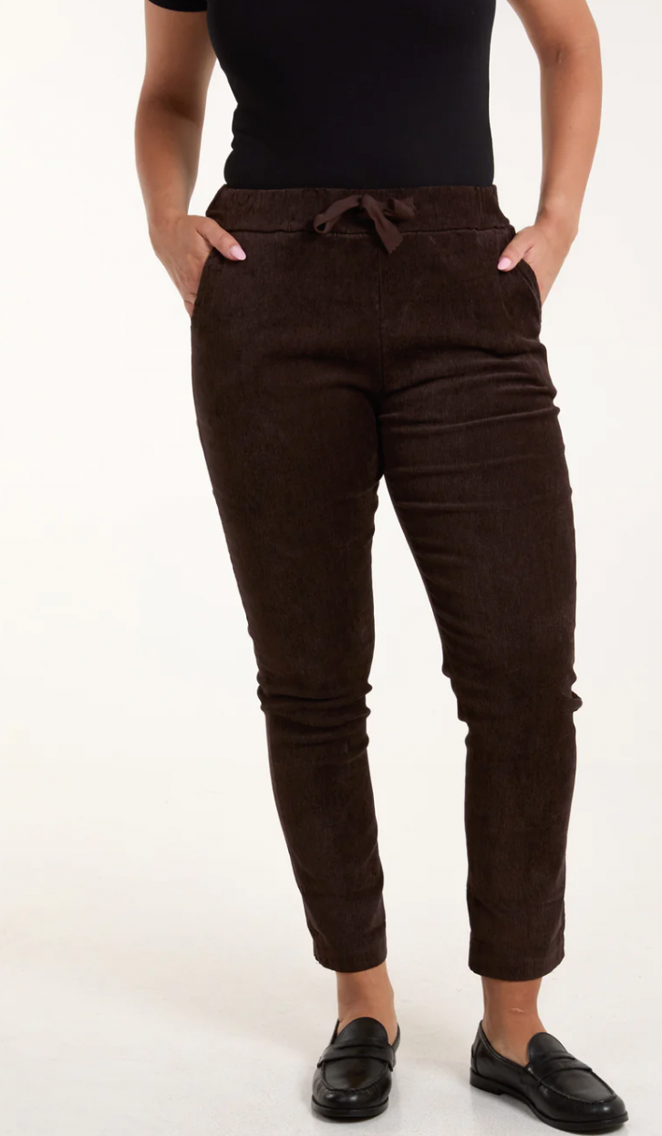 Corduroy Magic Drawstring Trousers