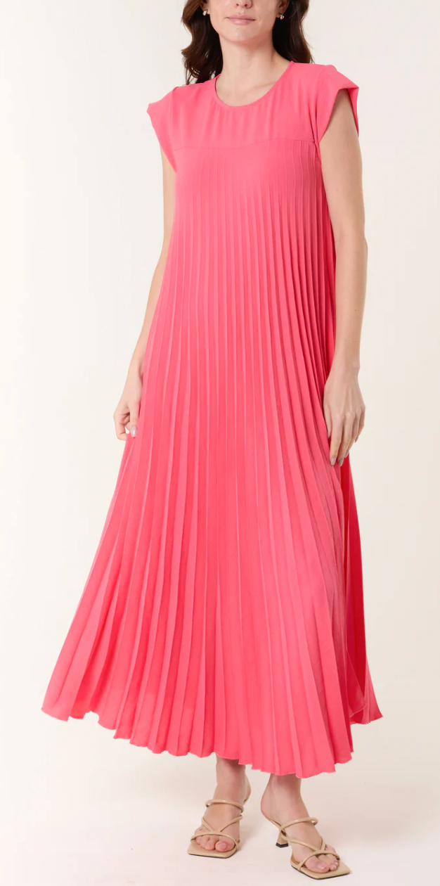Pleated Maxi Dress