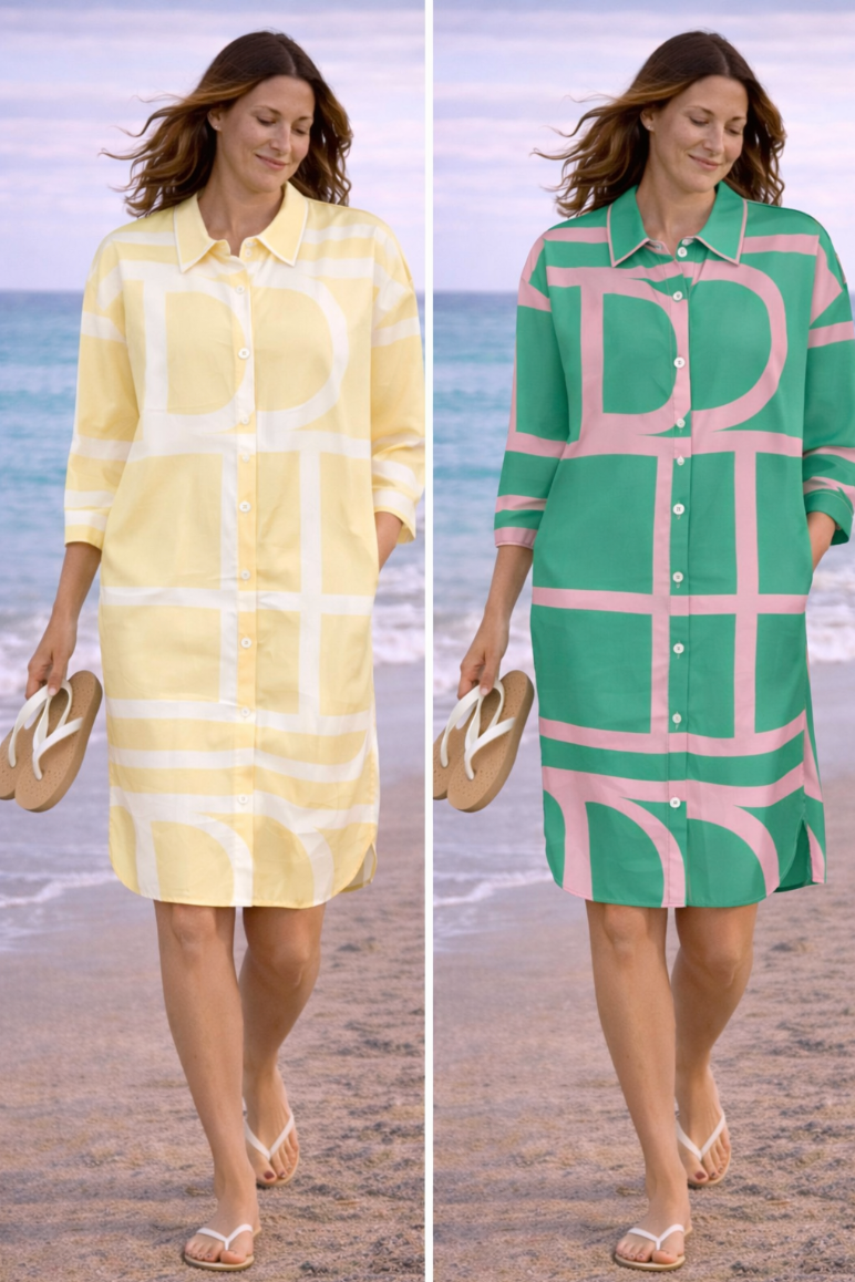 Agata Long Shirt Dress by Alice Collins