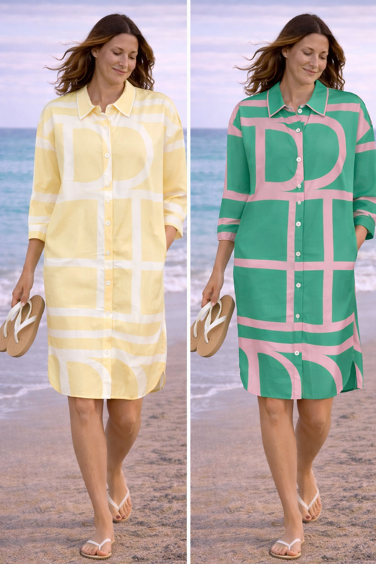 Agata Long Shirt Dress by Alice Collins