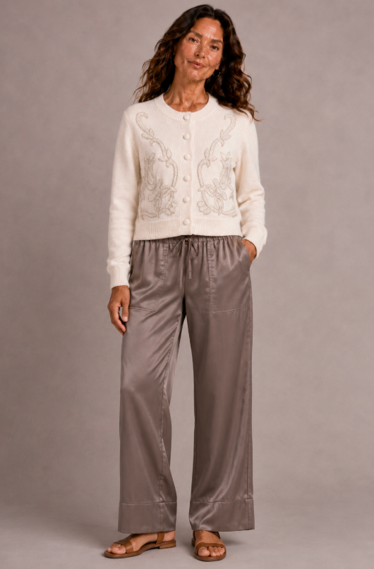 Pearl & Beads detailed Cardi by Malissa J