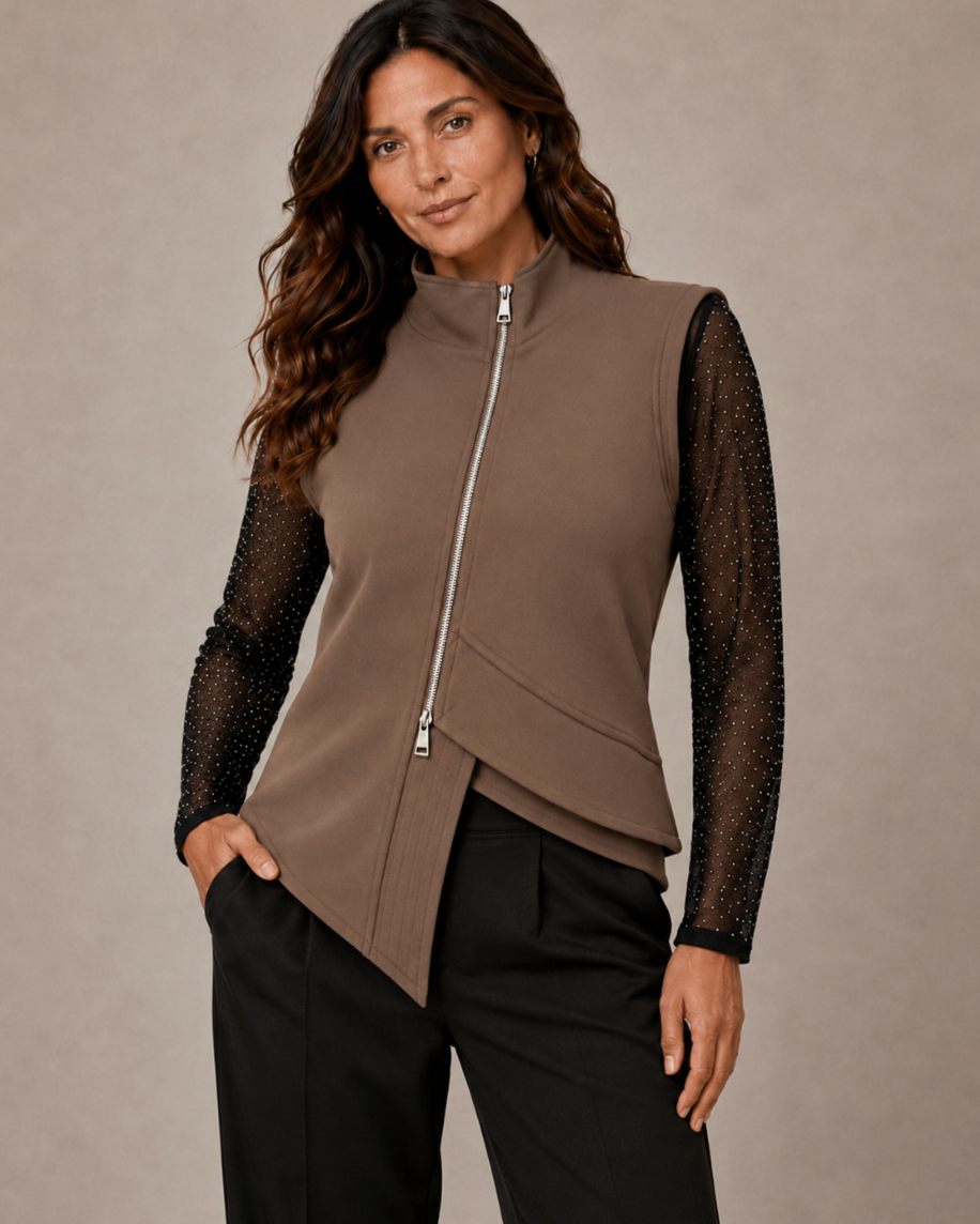Asymmetrical Waistcoat by Malissa J