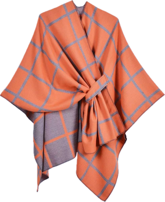 Reversible Checkered Wrap.