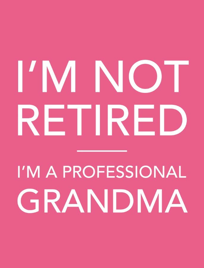Professional Grandma Mini Metal Sign, 9cm