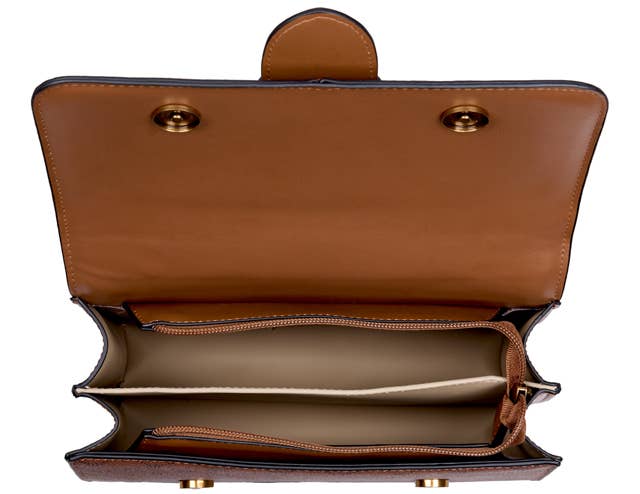 Bessie Logo Flap Over Bag  - Khaki